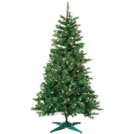 Sterling 4 Ft. Colorado Spruce 150-Bulb Clear Incandescent Prelit Artificial Christmas Tree